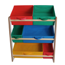 Ver imagem 3 de Prateleira Mdf Organizadora de Brinquedo Infantil Colorido
