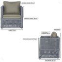 Ver imagem 2 de 2 Poltronas Madri Alumínio Corda Náutica Estofado 8 Trama Original