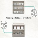 Ver imagem 5 de Armario Aereo e Balcao 80 Cm Americana Cinza Calcare Henn