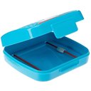 Ver imagem 4 de Porta Cotonetes Portátil para Viagem Acessórios com Elástico Interno Azul Crippa