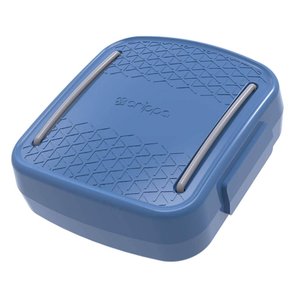 Porta Cotonetes Portátil para Viagem Acessórios com Elástico Interno Azul Crippa