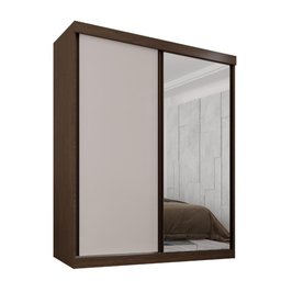 Guarda Roupa Solteiro 100% Mdf 2 Portas de Correr 3 Gavetas com Espelho Portugal - Mais Móveis - 3