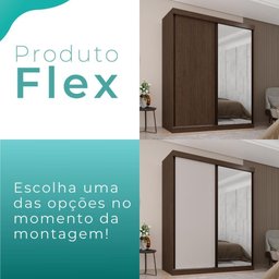 Guarda Roupa Solteiro 100% Mdf 2 Portas de Correr 3 Gavetas com Espelho Portugal - Mais Móveis - 7