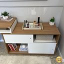 Ver mais imagens de Conjunto Escrivaninha Flex 2 Portas com Gaveteiro New 3 Gavetas Branco/Olmo Artany
