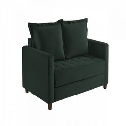 Sofa Cama Frisa Colchao Casal Pes de Madeira Talento Móveis - 2