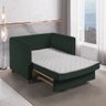 Sofa Cama Frisa Colchao Casal Pes de Madeira Talento Móveis - 3