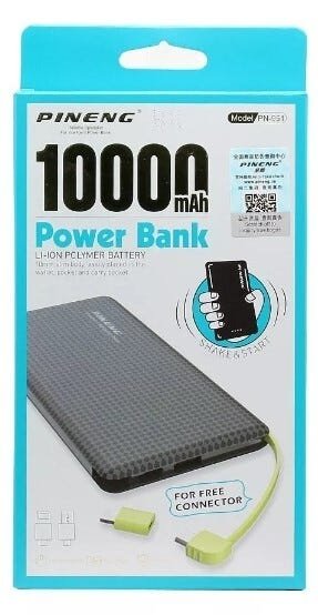 Power Bank Pineng 10000mAh Super Slim Preto - 2
