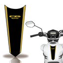 Ver imagem 1 de Adesivo Faixa Gravata Tanque Moto Cg 160 125 Titan Fan Teu Adesivo 125 Preto Listra Dourado