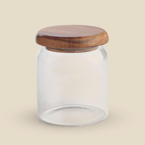 Pote Coy Vidro Transparente 8.5x20.5cm - A\casa