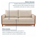 Ver imagem 5 de Sofá Living 3 Lugares Base Madeira Maciça Egito