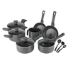 Jogo de Panelas 10 Pçs Indução Grafite Revestimento Cerâmico - 1