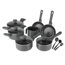 Ver imagem 1 de Jogo de Panelas 10 Pçs Indução Grafite Revestimento Cerâmico