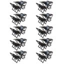 Ver imagem 1 de Kit 10 Jogos de Mesa com 4 Cadeiras de Madeira Dobrável 120x70 Ideal para Bar e Restaurante - Tabaco