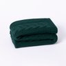 Peseira Cama Solteiro Trico Manta Sofá 150cmx60cm Cod 1065S1:Verde Musgo - 1
