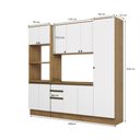 Ver imagem 4 de Cozinha Compacta Celeste Kappesberg 100% Mdf Nogueira/branco 240cm