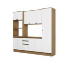 Ver imagem 2 de Cozinha Compacta Celeste Kappesberg 100% Mdf Nogueira/branco 240cm