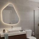 Ver imagem 2 de Espelho Orgânico Geller Led Touch 70x50cm Decorativo Luxo - Led 3000k