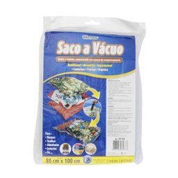 Saco A Vácuo para Guardar Roupas e Toalhas de Plástico Hermético 80 X 110Cm - 1