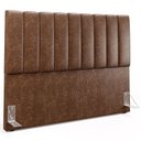 Ver imagem 1 de Cabeceira Cama Box Casal King 195 cm Dália W01 Courissimo Marrom - Lyam Decor