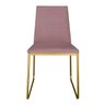 Kit 6 Cadeiras de Jantar Estofada Lille Base Gold Veludo Rosê - Montanaris Decor - 2