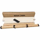Ver imagem 3 de Base Cama Box King Size 190x202 Desmontável Tecido Premium 100% Madeira- Bege - Nova Cama