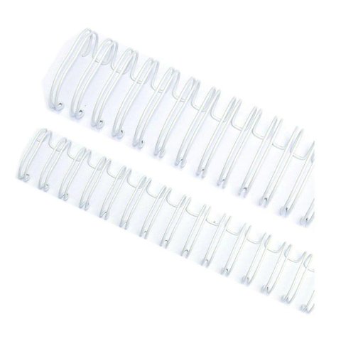 Wire-o Garra Duplo Anel 7/16 85 Fls Carta 3x1 Branco 100 Und