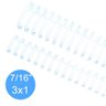 Wire-o Garra Duplo Anel 7/16 85 Fls Carta 3x1 Branco 100 Und - 2