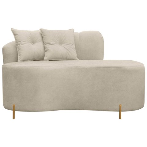 Sofá Namoradeira Orgânico Grécia 3 Lugares 200cm Bouclê:bouclê Bege