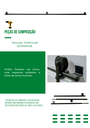 Ver imagem 6 de Kit p/ Porta Dupla Celeiro - Trilho Tubular 3,00 M - Preto - Al-Fer