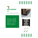 Ver imagem 4 de Kit p/ Porta Dupla Celeiro - Trilho Tubular 3,00 M - Preto - Al-Fer