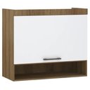 Ver imagem 1 de Armário Aéreo Ponte Modulado 97cm Delphi Avelã/branco L01 - Mpozenato