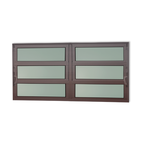Basculante Alumínio 2 Seções 60 x 200 Elite V.Boreal Marrom Corten Brimak