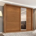 Ver imagem 6 de Guarda Roupa Casal 2 Portas de Correr com Espelho Imperio 272 cm Cinamomo Zanz