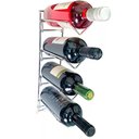 Ver imagem 2 de 5 Adegas para Parede Aramado Cromado Suporte 4 Garrafas Vinho
