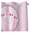 Ver imagem 6 de Kit Cortina + 3 Capas Almofadas Infantil Ursinha Baloeira
