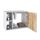 Ver imagem 4 de Conjunto Balcão C-cuba L38 e Espelheira Soft 600 Branco Chess Branco Chess C-carvalho