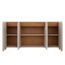 Buffet Aparador Memphis 4 Portas Off White/cedro - Casa D - 3