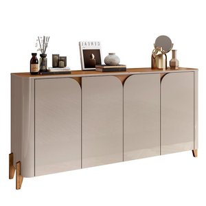 Buffet Aparador Memphis 4 Portas Off White/cedro - Casa D