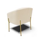 Ver imagem 7 de Cadeira Sala de Jantar Pé de Ferro Dourado Kit 2 Stella Linho D03 - D'Rossi