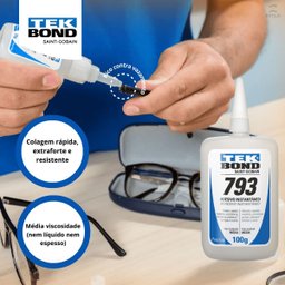 Adesivo Instantaneo 793 Tekbond 100g Bico Antientupimento - Única Único - 4
