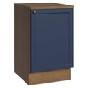 Ver imagem 1 de Balcão de Cozinha 50cm 1 Porta Rustic/azul Vik Madesa