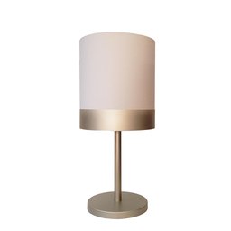 Abajur Quarto Alumínio Cor Bronze Cúpula Cáqui 20x43 - 2