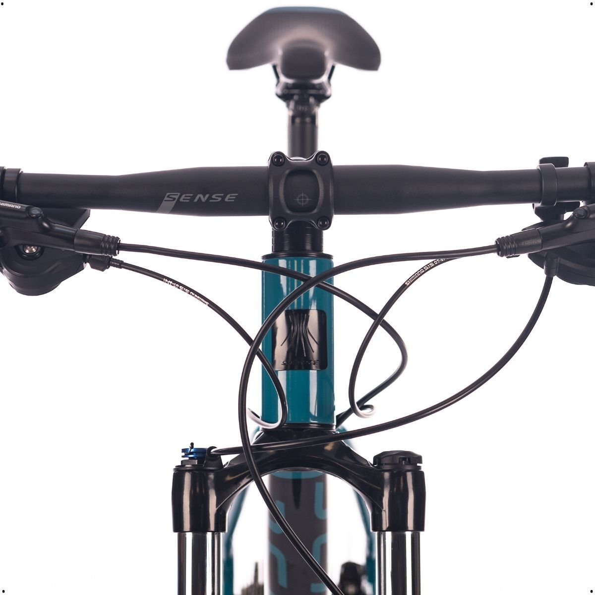 Bicicleta Mtb Aro 29 Sense Rock Evo 2023 Shimano Deore 2x10 Velocidades:Azul/Preto/17/Unissex