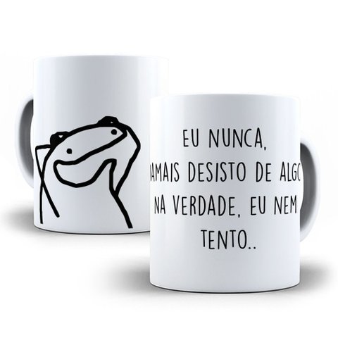Caneca Flork Estampa Engraçada – Café, Caos e Memes