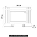 Ver imagem 4 de Painel Tv 70 Pol e Bancada Suspensa 180cm Yany Off/nature Z49 - Mpozenato