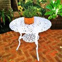 Ver imagem 6 de Conjunto de Mesa para Jardim 4 Cadeiras de Piscina Varanda Sacada