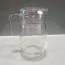 Ver imagem 3 de Jarra de Vidro 1,6L Transparente 20x10x10cm Água Suco Chá Bebidas Mesa Detox