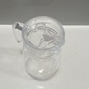 Ver imagem 2 de Jarra Água Suco Tampa Acrilico Vidro 1,6l 20x10 Transparente