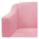 Ver mais imagens de kit Poltrona Catar e Puff Dado Suede Rosa Bebê - ADJ Decor