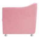 Ver imagem 6 de kit Poltrona Catar e Puff Dado Suede Rosa Bebê - ADJ Decor